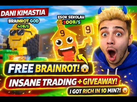 🔴 TRADING AND GIVEAWAY IN STEAL A BRAINROT #roblox #stealabrainrot #growagarden