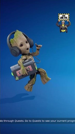 BABY GROOT sidekick in FORTNITE! (Winterfest 2025)