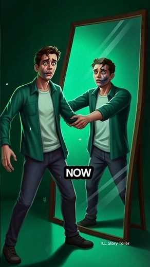 Last New Year I Got Trapped Inside the Mirror 😱💀🎄#mirrorhorror #newyearstory #horrorstory #scarystor