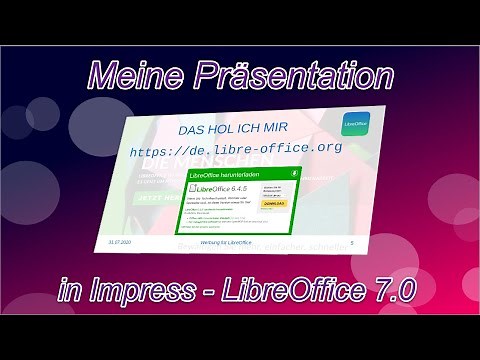 Meine Präsentation in Impress - LibreOffice 7.0 (German/Deutsch)