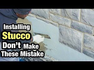 Stucco And Stone Installation DIY PT 2 of Stone Facelifts
