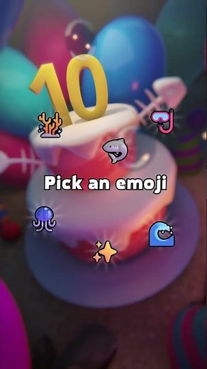 Pick an Emoji and read a message from our Devs! #HungrySharkWorld