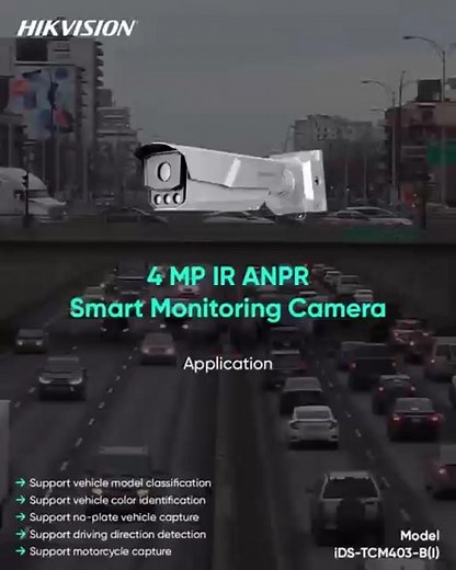 Hikvision 4MP IR ANPR Smart Monitoring Camera | Vehicle Number Plate Recognition Demo