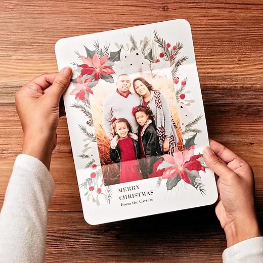 7.4K views · 4K reactions | Simplify your season’s greetings with our all-in-one photo card. Just fold, seal, address, and send. No envelopes required! | Snapfish | Facebook