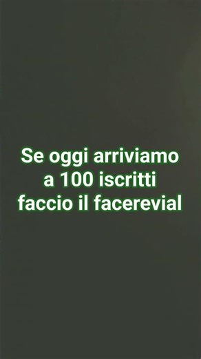 solo se arriviamo a 100