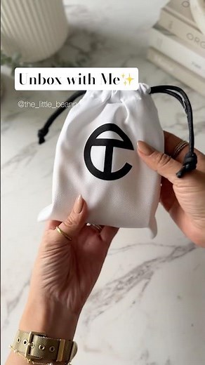 The CUTEST🥹🤩💛 #unboxwithme #telfar #bagcharms #asmrunboxing #minibag #bagunboxing