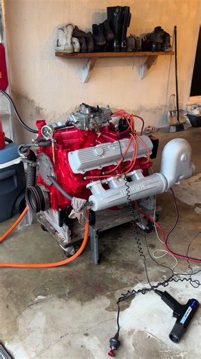 Oldsmobile 455 engine freshly rebuilt #automotive #oldsmobile #engine #oldsmobile455
