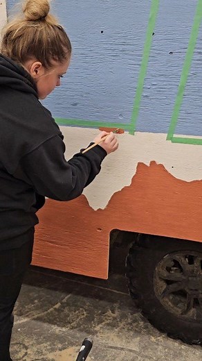 Yes we built them ourselves! Made entirely with good old Home Hardware products — 1/2" spruce plywood, BeautiTone paint, BeautiTone supplies, Saman stain, plus our lights and Christmas trees. Thanks to all the hardwork from staff for bringing it to life! | Atkinson Home Hardware Building Centre