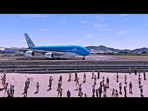 KLM Airbus A380 Epic Takeoff from Princess Juliana Airport – Maho Beach Departure!