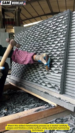 This Manual Technique Creates a Perfect Metal Pattern! 🔨