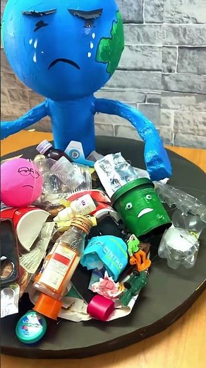 Save Earth Model | Plastic Pollution Awareness | Best School Science Exhibition Project | DIY