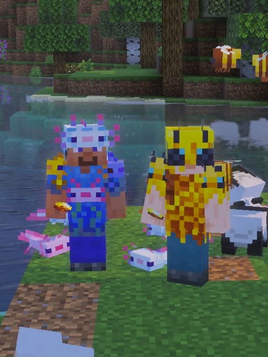 Minecraft Golden Dandelion Event: Get Baby Bee & Axolotl Skins!