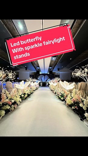 Magical Wedding Decor with Fairy Lights and Butterflies