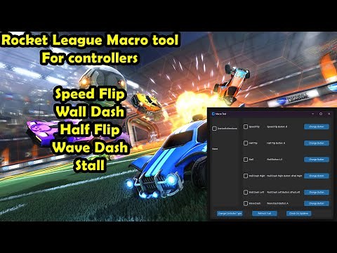 Rocket League Controllers macro No Ban \u00100🛑(Speed Flip-Wave Dash Half flip - Stall - Wall dash)PC