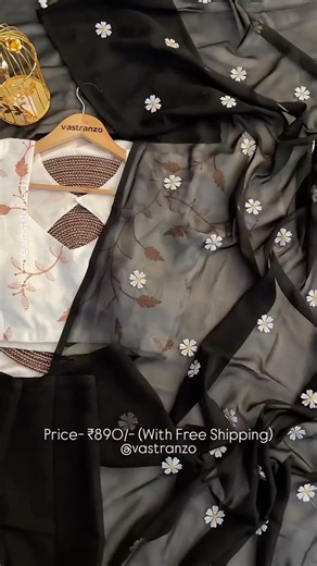 Naresh Kumar Vastranzo.India (We are Shipping Worldwide�) on Instagram: "✨ Offer Price: ₹890/- | Comment "LINK" to get the order details in your DM! 📩 🔍 Search Code: DB358 🏷️ | Shop at: www.vastranzo.com 🌐 ❤️ Elegant Soft Georgette Embroidery Sophistication! ❤️ Indulge in the effortless grace of our Beautiful Soft Georgette Celebrity Inspired Sarees. Featuring intricate thread embroidery work across the entire fabric, this collection offers a perfect blend of lightweight comfort and high-fas