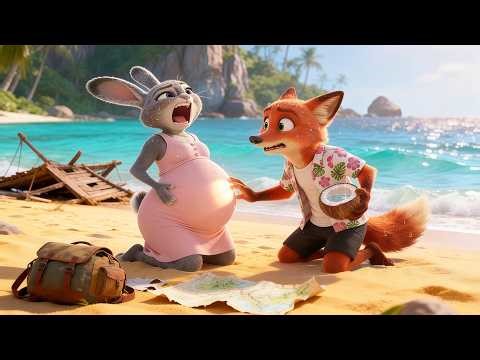 Zootopia 2: Nick PANICS! 😱🏝️ Pregnant Judy Gives Birth on a Wild Island 🦊🐰 #zootopia2 #disney