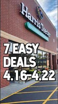 7 Easy Harris Teeter Deals:4.16-4.22🛍🛒