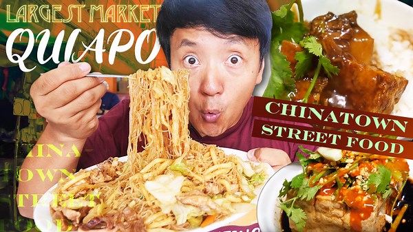 12 Hour EPIC Filipino Street Food Tour of the World's OLDEST Chinatown in Manila Philippines