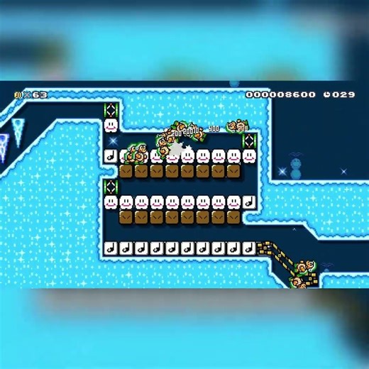 らくらくスピードラン_SPEEDRUN [Easy] by とまとせいかつlv4 [Tomatoseikatsu lv4] #shorts 🍄Super Mario Maker 2 #drv