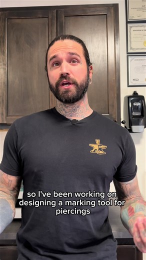 Marque1 piercing tool is ready to be in your studio! Limited quantity available for the first trial run! I’d love to hear your feedback! Available at Verdironworks.store Link in my bio! #piercingtool #bodypiercing #marque1