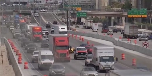 Road closures this week on I-15 southbound in Las Vegas Valley
