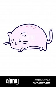 shine light effect animation of a cute cartoon cat Stock Video Footage - Alamy