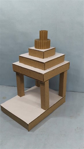 “I Made a Beautiful Mini Temple at Home 🙏 | DIY Mandir Craft #shorts”