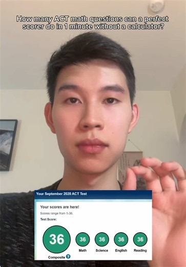 ACT Math: How Many Questions Can a Perfect Scorer Solve in 1 Minute?