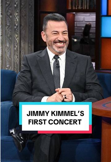 From The Candy Man to The Potato Chip Man, Jimmy Kimmel remembers the first concert he attended. #Colbert #ColbertQuestionert #JimmyKimmel #SammyDavisJr