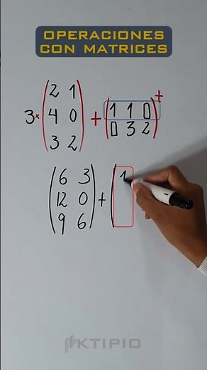 Operations with Matrices (Example 1) #algebra