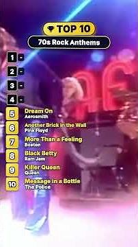 Top 10 70s Rock Anthems That Still Hit Hard! #70srock #classicrock #rockanthems #70smusic #top10