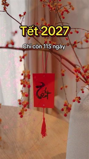 Tết 2027: Chỉ còn 115 ngày nữa là đến ngày Tết! 🥳🌸🧧
