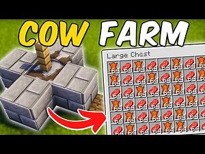 Minecraft Easy Cow Farm (Food - Leather) 1.21