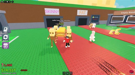 11 reactions | FAT Vs SKINNY Brainrot Challenge In Steal A Brainrot… #techyplays #new #viral #video #roblox #gaming | Techy Plays Roblox | Facebook