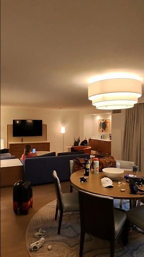 Walt Disney World swan and dolphin hotel suite room tour.