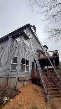 3 story gutter upgrade #gutterall #diy