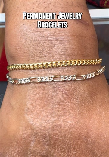 I am absolutely loving these new thick permanent jewelry chains 😍 #permanentbracelet #permanentjewelryatlanta #atlpermanentjewelry #funthingstodoinatlanta #bestfrienddate