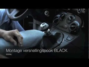 How do you replace the gear knob on the Fiat 500?