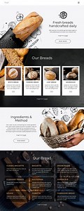 Fresh bread handcrafted every day - HTML Template by Nicepage