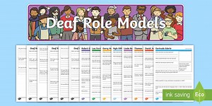 Deaf Role Models Research Worksheets Resource Pack