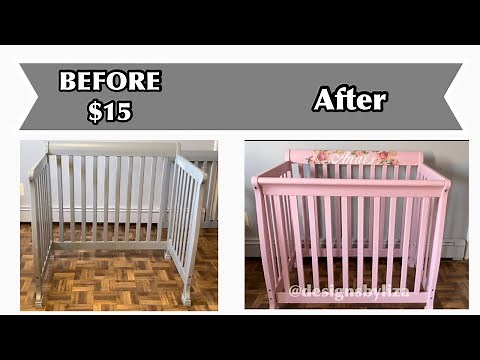 HOW TO PAINT A CRIB / SECOND HAND CRIB MAKEOVER / DIY CRIB MAKEOVER