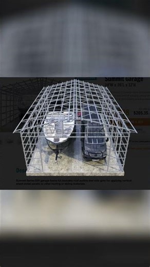 Building My Dream Shop: Two-Post Lift & Metal Framing #shorts