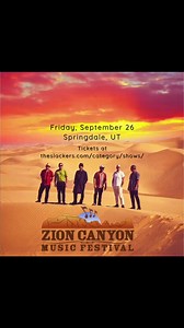 September 26 Springdale, UT: Zion Canyon Music Festival with The Slackers! Bring your friends and get ready to dance in the desert! Get your tickets at theslackers.com/category/shows/ #weareslackers #youareslackers #slackers #zioncanyon | The Slackers