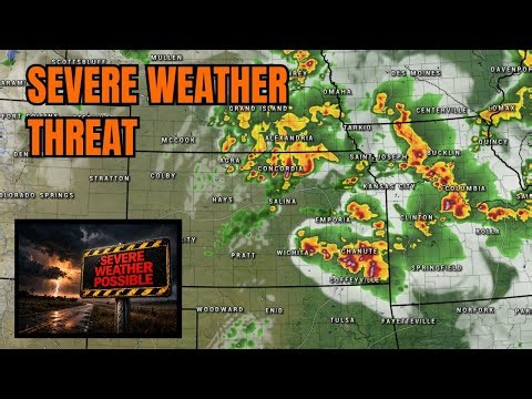 ⚡Severe weather threat continues across the Plains