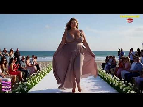 "Fashion on the Beach: Stunning Runway Walk by Model #Fashion #Runway"