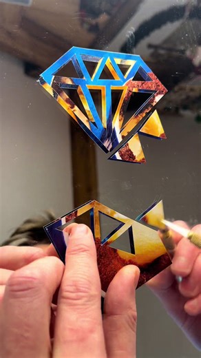 Navy diamonds frame the morning’s cheer 🌀 Bagels peek through geometric veils, so near 🍩 Sesame stars and poppy night skies sprinkle down ✨ Over toasted rounds in amber-glow crown 🌟 Orange ribbons loop like whispered secrets tight 🔶 “Project” and “inner” fragments catch the light 📜 A breakfast mosaic, bold and quietly grand 💙 Where chewy circles meet sharp art’s command 🥯 Swipe up to get started… more details: www.sapartisane-art.com @bastiaan.van.leeuwen with @sapartisane_art #art #handm