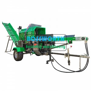 [Hot Item] Wood Hydraulic Saw Machine Firewood Processor 20ton Wood Processor with Log Infeeder
