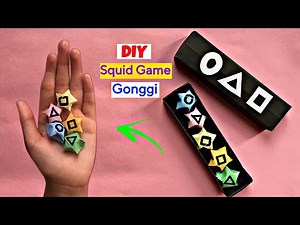 DIY Paper Gonggi Game Inspired by Squid Game, How to make Gonggi Squid Game, Paper crafts Squid game