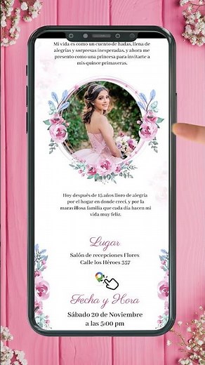 LA MEJOR Invitación Digital Interactiva de 15 Años 👸 |Quinceaños, XVAños| [MODERNA] [IQI002] 🎀