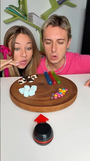 Rolling candy plate for four types of candies for us 😅😏